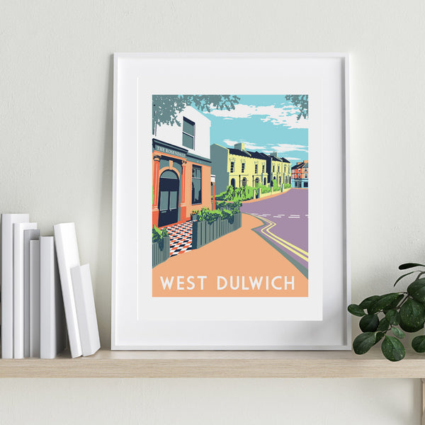 West Dulwich Art Print A3 - Framed or Unframed