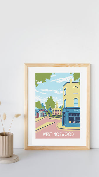 West Norwood art print wood frame