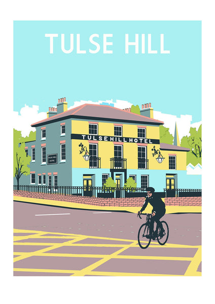 Tulse Hill, Limited Edition A3 Screen Print, South London, UK -  (UN)FRAMED Art - Red Faces Prints