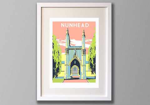 Nunhead Screen Print, Limited Edition Art A3 - Red Faces Prints