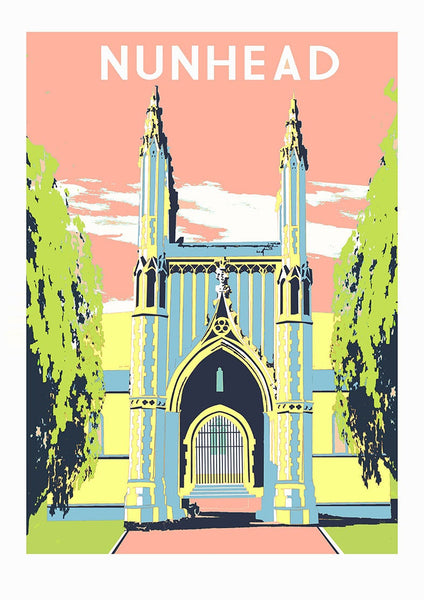 Nunhead Screen Print, Limited Edition Art A3 - Red Faces Prints