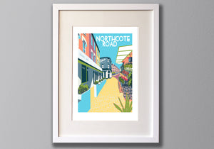 Northcote Road Art Print, Framed