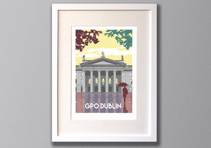 Dublin Print, Limited Edition A3 Giclee Art - Red Faces Prints